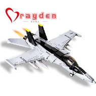 F/A-18 Hornet Fighter Tomcat Military Army Airplane Building Bricks Set- Compatible with Lego Planes