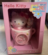 【全新未拆Y2K絕版】2002年正版 SEIKO Hello Kitty 咖啡杯動態語音鬧鐘 JF348A