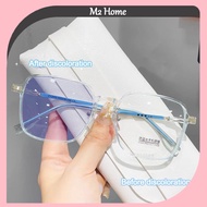 *READY STOCK AT MALAYSIA*Fashionable New Anti-blue Light Square Frame Glasses Outdoor Photochromic S