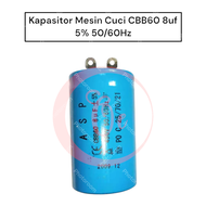 Kapasitor Mesin Cuci CBB60 8uF 5% 450v 50/60Hz