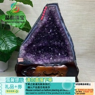 联系领券10%】 gifts/ST/🪁Crystal Alcohol Jewelry Crystal Amethyst Hole Decoration Amethyst Hole Crystal Ca