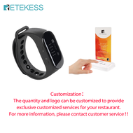 Retekess T128 TD001 Wireless Table Card Pager White Four Key Transmitter Button For Bar Dine Chains