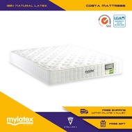 MyLatex COSTA (10 inch), Natural Latex + Coconut Fibre Orthopaedic Mattress, Sizes (Queen, King, Sin