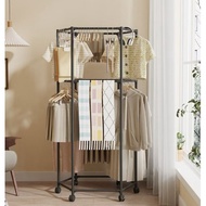 Sabrina Cloth Hanger Multi-Purpose Multi-Tier Clothes Drying Rack | Hanging Shelf + Wheels | Save Sp