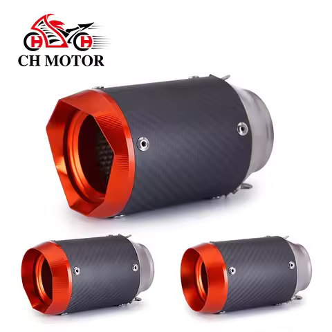 High Performance AR exhaust pipe For AustinRacing ninja400 Z900 Z1000 CBR500 R6 carbon fiber exhaust