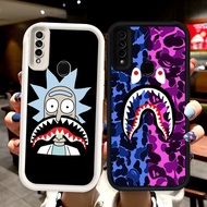 N76 shark Black and white silicone Casing for OPPO A33 A31 A53S A53 Realme C17 7i Case