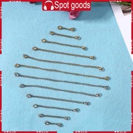 WIN 12Pcs Premium Extender Chain Stainless Steel Jewelry Bracelet Anklet Necklace Extenders 6 Gold 6