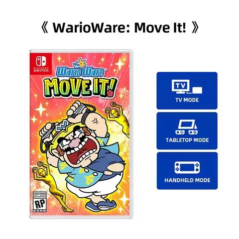 WarioWare : Move It - Nintendo Switch Games Physical Cartridge Support TV Tabletop Handheld Mode