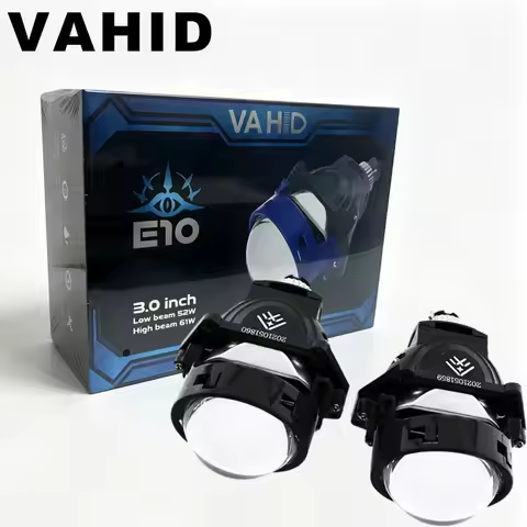 VAHID 12V 6+3pcs Chips 3.0 Inch Bi Led Projector Lens Lights H4 H7 9005 9006 Car Headlights Hella 3R