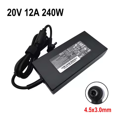 240W 20V 12A Laptop Power Adapter Charger For MSI Delta 15 15 A5EFK 15001 GS66 GF66 GF76 GL66 GL76 1