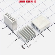 [10 Pieces]- Aluminum Heatsink 14x14x6 Silver Linhkien IC