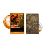 Hoygi  Best Raw ORGANIC AFRICAN BLACK SOAP, for Dry Skin and Skin Conditions. Pure & Natural Ingredi