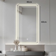 Rectangular lighting mirror luminous intelligent touch mirror LED bathroom mirror dressing table mir
