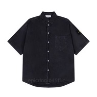 Stone Island 黑色短袖襯衫