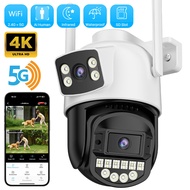 10MP 5K Outdoor 5Ghz Wifi PTZ Camera 8MP Dual Lens Dual Screen AI Human Detection Auto-cruise CCTV I