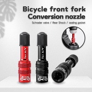 Bike Fork Schrader Valve Adapter MTB Road Bicycle Air Inflatable Bicycle Air Fork Extension