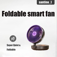 Rechargeable Fan Mini Fan Folding Intelligent Fan Desktop Fan (6inch) Aromatic Mini Fan USB Fan Kipa