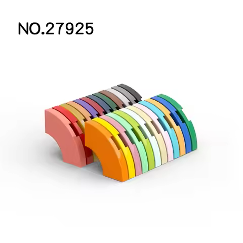 20pcsMOC Compatible Assembles Particles High-tech 27925 78560 Tile Round Corner 2 x 2 Macaroni Build