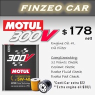 Motul 300V Horsepower 5W40 Servicing Package Carros Centre