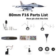 Nilai Terbaik 80mm F16 F-16 Edf Bahagian Jet Kipas Salur Tarik Balik Sistem Set Gear Pendaratan Moto