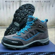 Sepatu willow panther grey bluewillow sepatu gunung panther grey blue