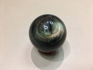 砂金黑曜石球 55mm - 招財晶石  保平安晶石