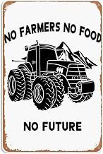 No Farmers No Food No Future Metal Signs Vintage Man Cave Bar Garden Bathroom Kitchen School Gift 8x