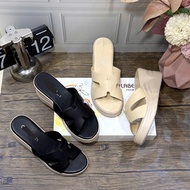 Genuine Leather Wedges Sandals with Molded Sole 6p High Quality Anti-Slip HQ-001 Dieu Phuong Shop