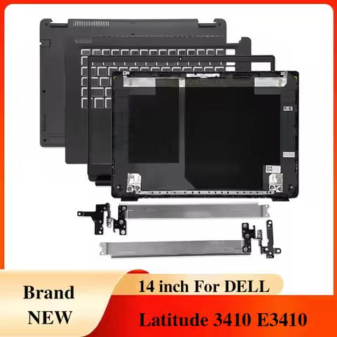 For DELL Latitude 3410 E3410 0GMYC0 0HX1C3 00MC2P 0VMY1K NEW Laptop LCD Back Cover Front Bezel Hinge