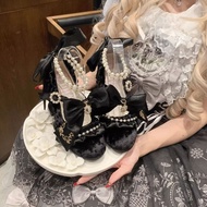 Lolita High Heels Velvet Elegant Princess Shoes Sweet Lolita Shoes
