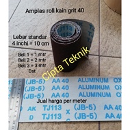 Flexible Fabric Sandpaper Roll Grit 40 Sold Per Meter Non Brand Grit40 JB-5 Flexible Abrasive Clotch