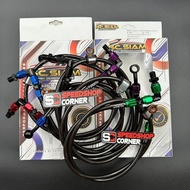 SC SIAM brake hose SC SIAM Thailand Carbon brake hose 90 degrees New Model 91cm 36 inches ThaiOrigin