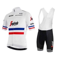 Cycling Clothes Trek-Segafredo Cycling Jersey Set Mountain Bike Shorts With Gel Padded Cycling Set