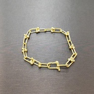 22k / 916 Gold Chain Link Bracelet Special Lock