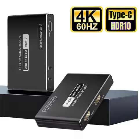 4K 60Hz USB C 3.2 HDMI Video Capture Card 2K 120FPS Type-C Video Card 1080P 240FPS Video Grabber Liv