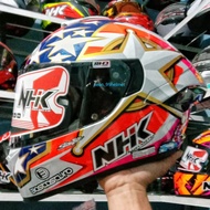 HELM NHK MARK 1 GP EDITION ALONSO #7 SINGLE VISOR FULL FACE ORIGINAL