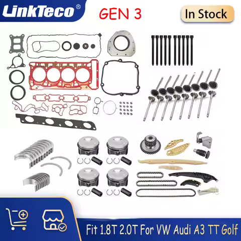 Gen3 Engine Pistons STD Overhaul Kit Fit 2.0 L T CJX DNU for Audi S3 SQ2 TTS VW GTI Clubspor S Golf 