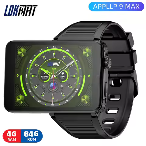 New LOKMAT APPLLP 9 MAX Android 15 4G Smart Watch Men 2.88" HD Large Screen MT6769 Octa Core CPU 4GB