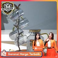 BOUSSAC Heat Resistant Glass Water Jug 1.8L with 2 Cups - BSS18