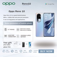 Global rom OPPO Reno10 5G 8GB+256GB Overflowing Blue 64 Million Aqua Portrait Ultra Luminous Telephoto Lens 80W Super Flash Charge 120Hz OLED Ultra HD Curved Screen 5G Phone