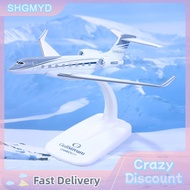 SHGMYD 1ชิ้นเครื่องบิน G650 Gulfstream Diecast เครื่องบินจำลองเครื่องบิน G650ER เครื่องบินโมเดลเครื่