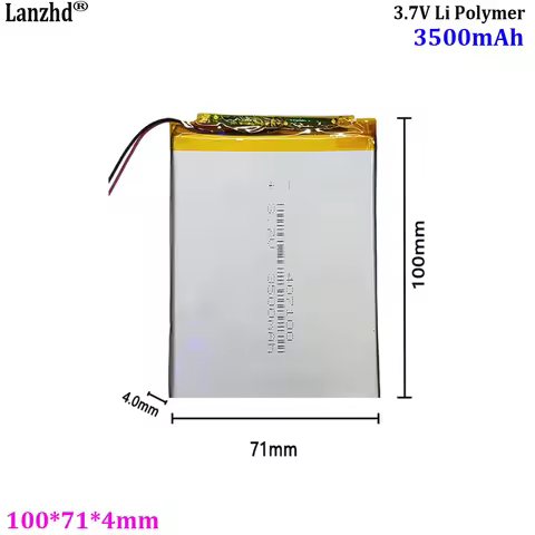 4070100 polymer lithium battery 3500MAH 3.7V For tablet computer power bank medical use battery