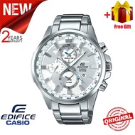 【G SHOCK】Men Watch Edifice EFR303 Chronograph Men Business Fashion Watch 100M Water Resistant Shockproof and Waterproof Full Auto-Calendar Stainless Steel Leather Band Men's Quartz Wrist Watches EFR-303D-7A