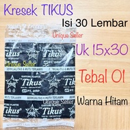[Isi30] Kresek TIKUS Uk 15 Hitam / Kantong Kresek Hitam TIKUS Uk 15x30 / Kantong Plastik HD 15 x 30 