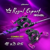 Combo 1Set ASUKA ROYAL EXPERT BC BAIT CASTING COMBO SET