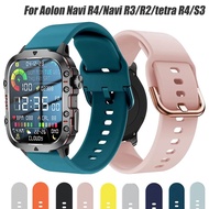 22mm/20mm Silicone Strap For aolon Navi R4/Navi R3/R2 Breathable Bracelet For aolon tetra R4/S3/S2/M