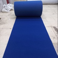 MARMARA PREMIUM Thick Non-Woven Carpet Sold 1x1 M [1 M Width] BLUE