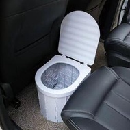 海記疊馬桶出行車用便攜式戶外露營廁所自駕遊應急馬桶可移動坐便器    最