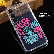HP Realme C75 Case Realme C75 Casing AESTHETIC Motif ICM - Clear Case - Softcase ThickBENING - Casin