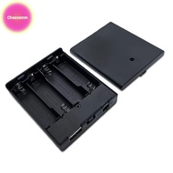 Cheesenm 1Pcs 4 Slots AA Battery Holder .5 Battery Case With Power And USB Socket Light AA Battery B